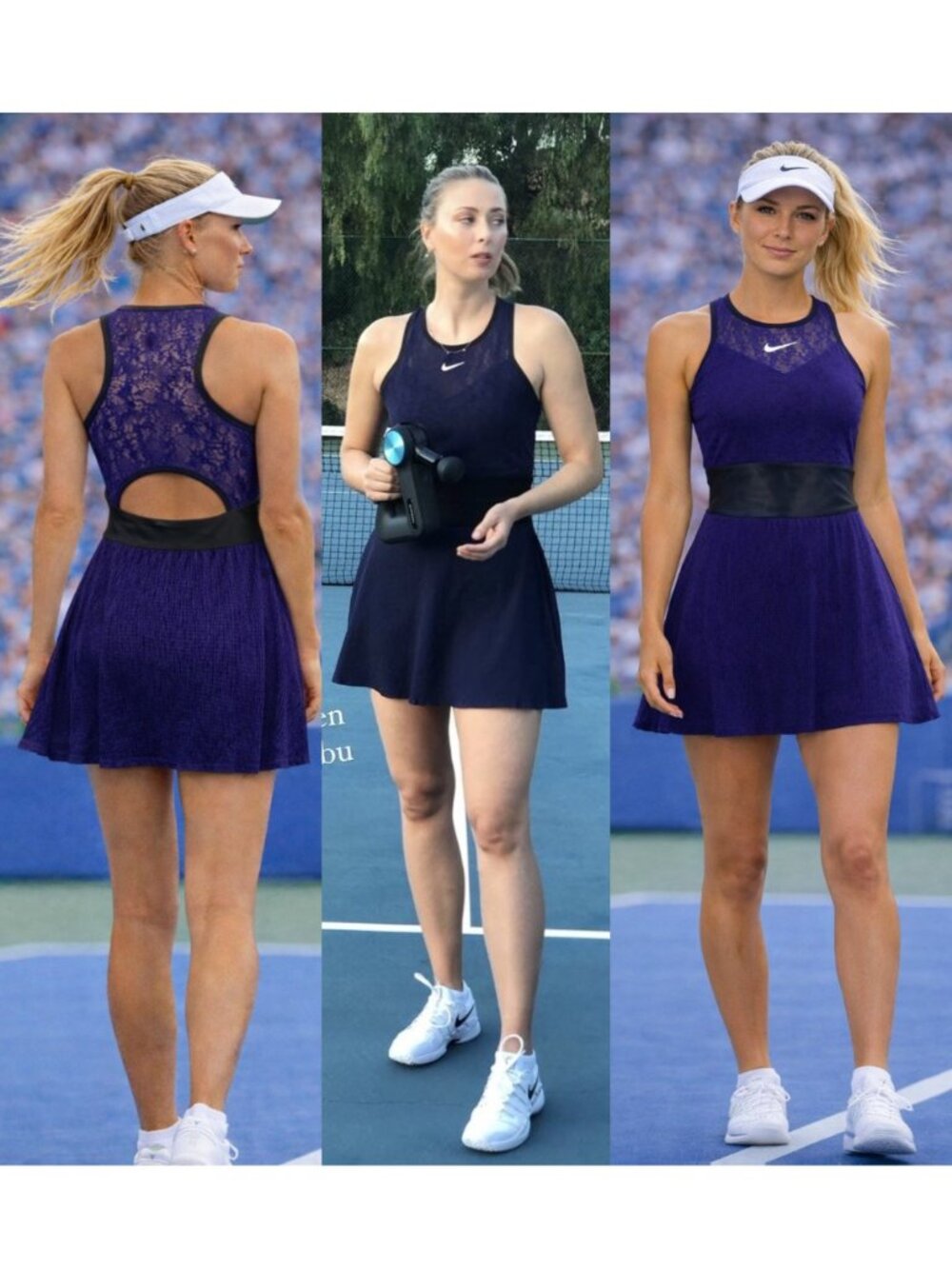 Nwt Nike Maria Sharapova PRETTY Tennis Dress M Medium Blue